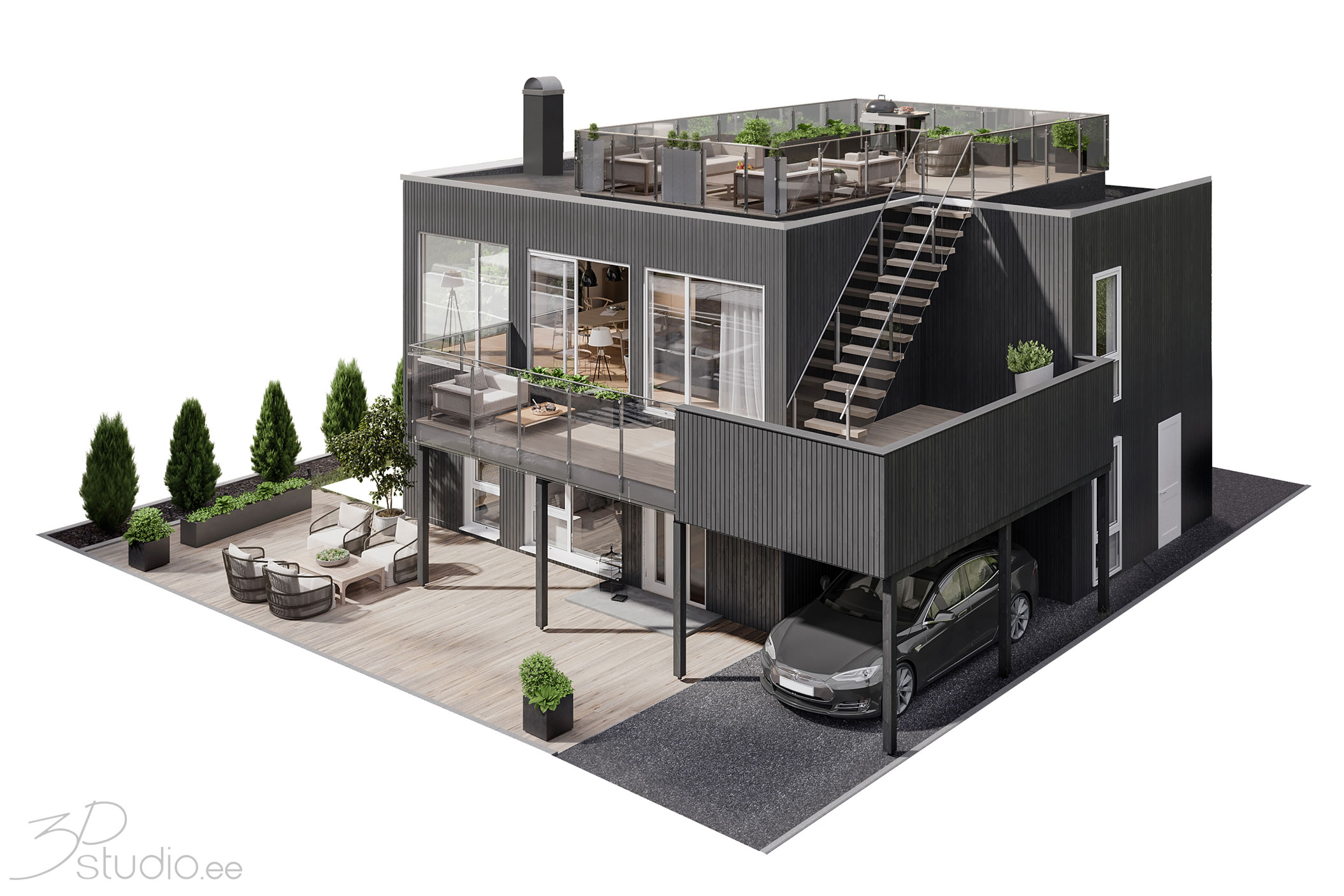 Produtos, 3d, imagens, visualizacao, em, tornar, arquitetura